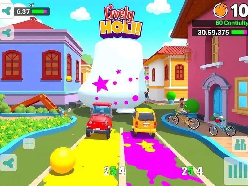 Lively Holi Run download statistics graph